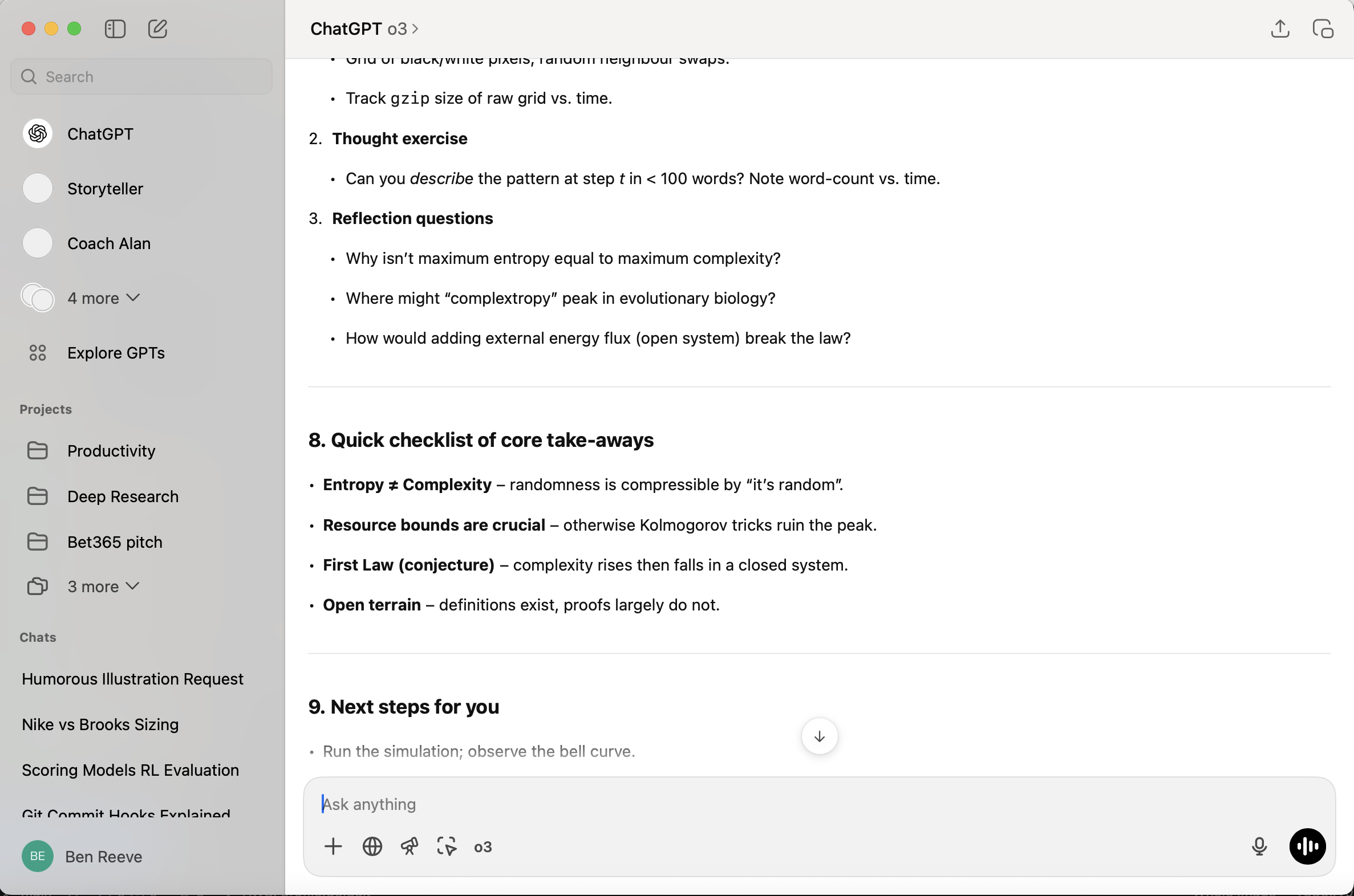 ChatGPT Response